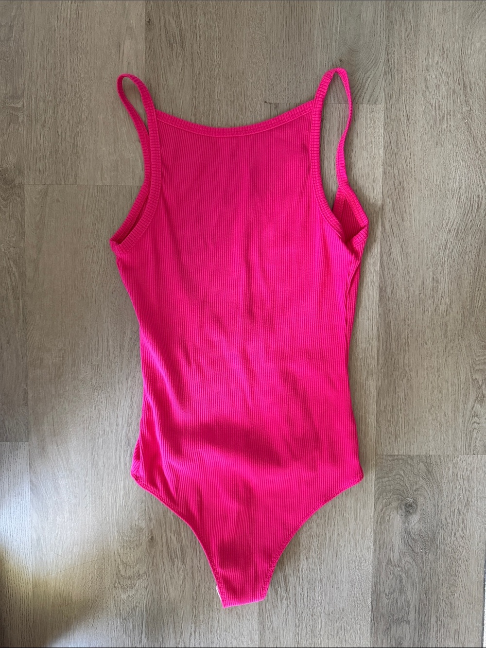 NWT Lulus Pink Ribbed Body Suit Tank